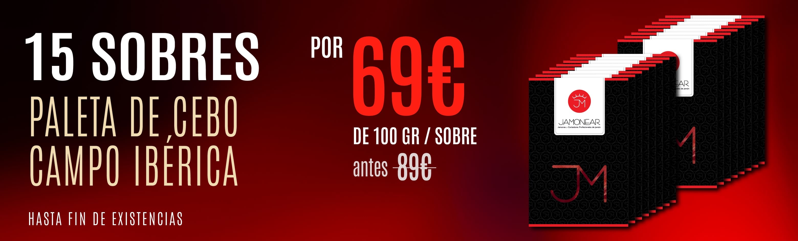 Pack 15 sobres Paleta Cebo de Campo Ib&eacute;rica por 69&euro;